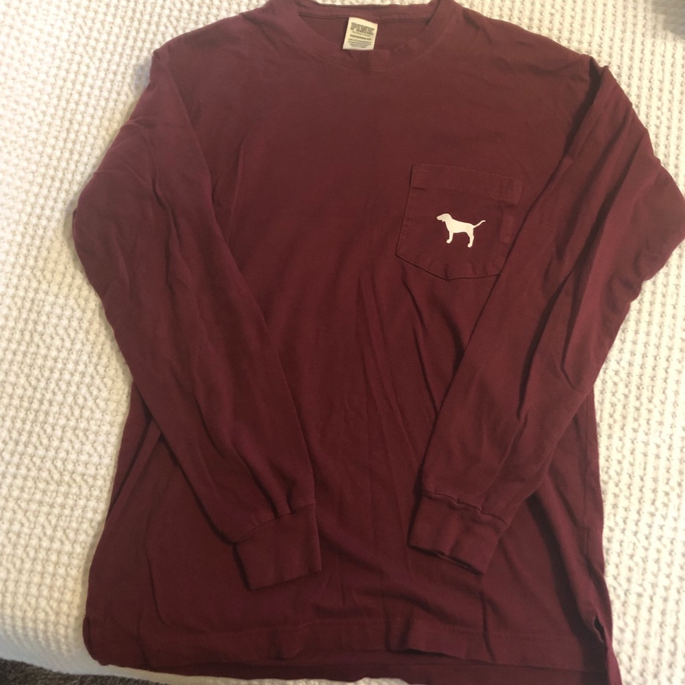 Long-sleeved PINK brand shirt